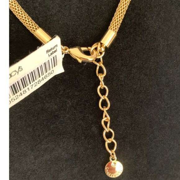 Charter Club Twisted Pearl Necklace Gold tone chain - Picture 6 of 6